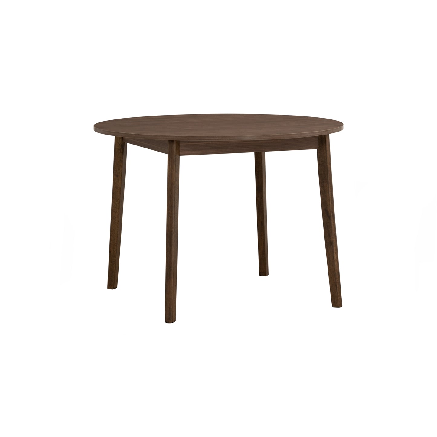 Cocoa Melamine Top 4 Seater Round Dining Set