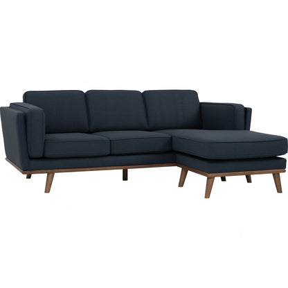 3 Seater Dark Grey L-Shaped Sofa