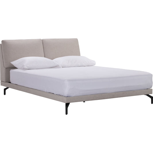 Queen Size Beige Bed Frame