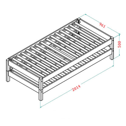 Single Size Stackable Bed Frame (Set of 2)