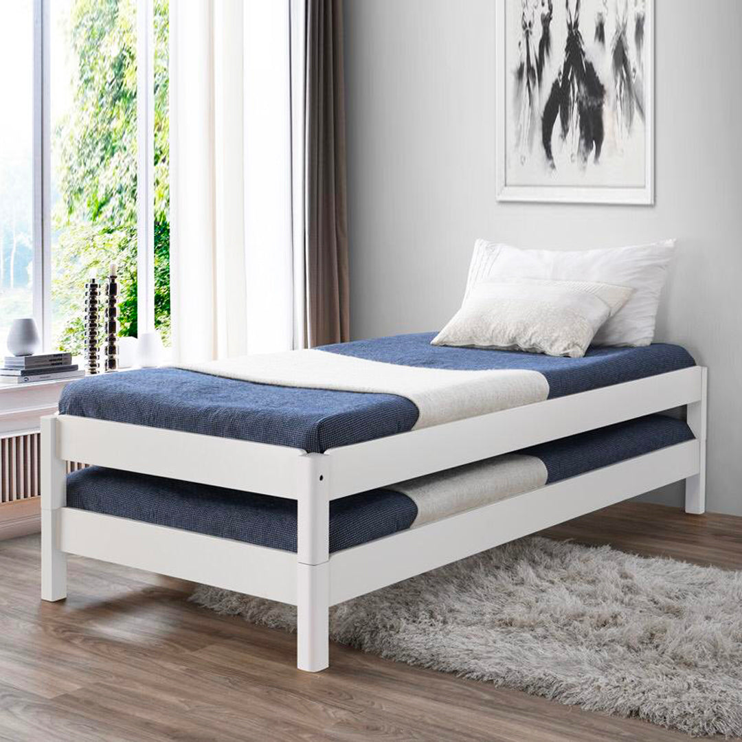 Single Size Stackable Bed Frame (Set of 2)