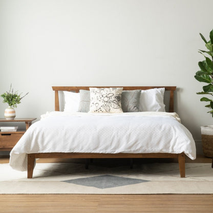 Solid Wood Queen Bed