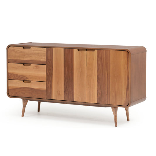 150CM Wood Veneer Walnut Sideboard