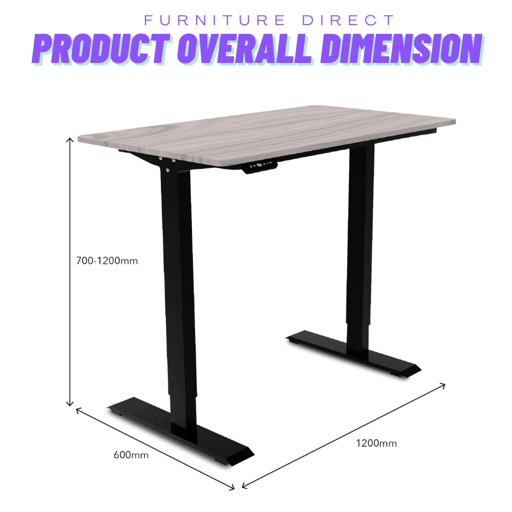 Adjustable Standing Smart White Desk Lite